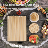 Brochettes jetables biodégradables en bambou de 15 cm pour barbecues et kebabs