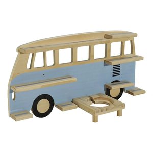 <b>Wall</b> Mounted Wooden Bus Shelves For Figurines And Blind Boxes Living Room <b>Display</b> Rack Multi Tier Storage Organizer - Product Image 2