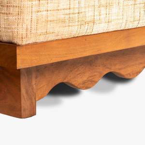 Sofá moderno de lujo para sala de estar, de madera maciza de sheesham, elegante, cómodo, con diseño elegante, perfecto para un estilo contemporáneo. - Product Image 6