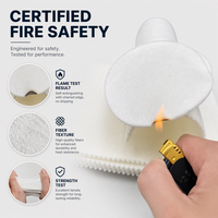 Rollo de Tela No Tejida de Polipropileno Resistente al Fuego, con Puntos Cruzados, Ligero, Transpirable, Material de Protección
