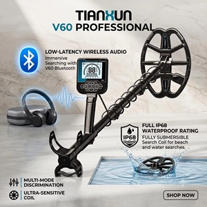 Rilevatore di Metalli 2026 Tianxun V60 Ricaricabile a Lungo Raggio, Impermeabile IP68, per Caccia al Tesoro - Product Image 4