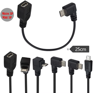 Câble d'extension USB 2.0 <span class=keywords><strong>Micro</strong></span> USB mâle vers femelle Mini 5 broches Noir PVC 0,3M de longueur pour ordinateurs et caméras – Direct Usine Chine - Product Image 4