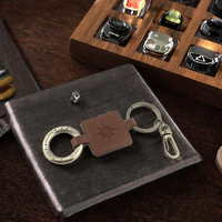 WanJun WBNB-0001 Porte-cartes de luxe en cuir véritable fait main, style chien, durable, de bonne qualité, personnalisé directement en usine