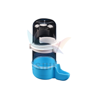 Abreuvoir et mangeoire pour oiseaux, distributeur en plastique avec design arrondi pour cages à oiseaux, utilisation intérieure/extérieure