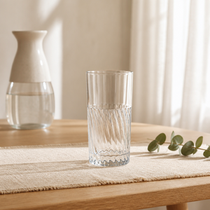 Bicchiere da whisky in <span class=keywords><strong>vetro</strong></span> fatto a mano 280ml, soffiato a bocca con taglio a spirale, ecologico, trasparente, per cocktail e bar, OEM - Product Image 4