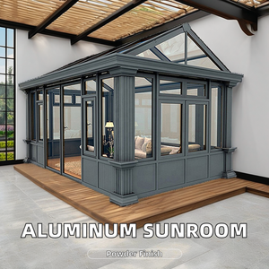 Kit de véranda multifonctionnelle 4 saisons autoportante en aluminium, directement de l'usine, serre préfabriquée pour villa/jardin - Product Image 2