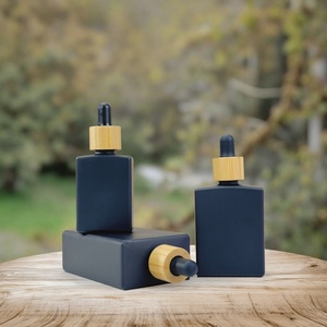 Botella de Vidrio Transparente de 30 ml (1 oz) para Suero, con Gotero de Bambú, Impresión Serigráfica de Aceites Esenciales, Venta al Por Mayor - Product Image 5