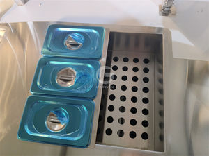 Comptoir réfrigéré pour bubble tea, table de travail réfrigérée, machine à café, station de travail pour bubble tea pour bar - Product Image 5