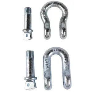 Factory Carbon steel rigging high strength drop forged lifting screw pin D Shackle good quality