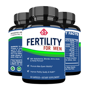 Capsules multivitaminées OEM Fertility For Men avec minéraux, acides aminés et formule à base de plantes, 60 capsules, complément alimentaire - Product Image 3