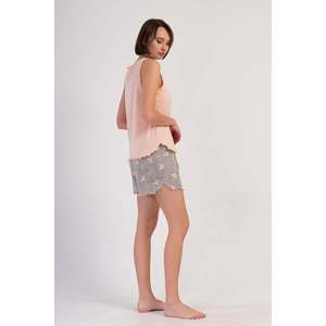 Conjunto de Pijama para Mujer con Cuello Redondo, Mangas Anchas y Falda Ovalada, Cómodo para Dormir - Product Image 2