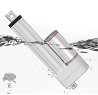 Aktuator Linear 30mm 100mm Stroke yang Dapat Disesuaikan, Motor DC Brushed 12V, Beban Maksimum 1000N, Umpan Balik Potensiometer, Peralatan Rumah Tangga