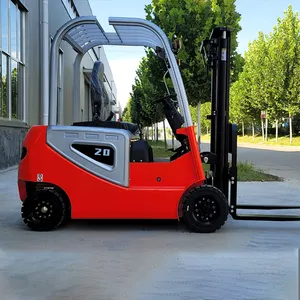 Pengiriman cepat 2 2.5 Ton 3 Ton Forklift Mini baru memuat sendiri baterai Lithium portabel Forklift listrik dengan alat tambahan