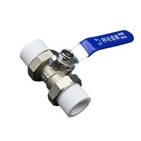 Robinet à bille en laiton résistant à haute pression, connecteur double union OEM deux pièces pour projets de canalisations d'eau chaude domestiques