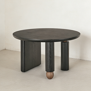 RIKKASI Tavolo da Pranzo Moderno Minimalista in <span class=keywords><strong>Legno</strong></span> <span class=keywords><strong>Scuro</strong></span>, Arredamento di Alta Gamma per Ville e Hotel - Product Image 1