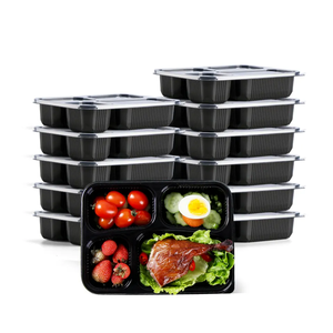 Microwave Disposable Plastic Food Delivery Box Rectangle Container With Lid Takeaway Food Containers Box