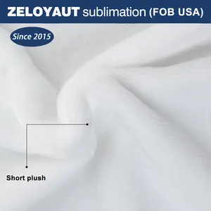 Cobertor Zeloyaut FOB para bebês, cobertor personalizado macio de sublimação com contas de massagem, veludo 2024 para casa e bebês, ideal para uso doméstico