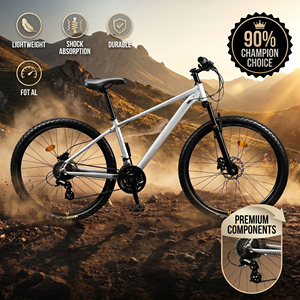 Vélo de montagne tout-terrain en aluminium de haute qualité OEM, frein à disque, 24/<span class=keywords><strong>26</strong></span>/27,5 <span class=keywords><strong>pouces</strong></span>, 24/27 vitesses, léger et confortable - Product Image 1