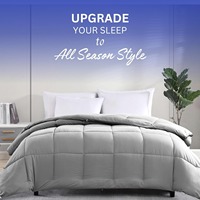 Couette ChaMXue en coton épais pour l'hiver, spécifique hôtels et gîtes, grise, douce et confortable pour la maison