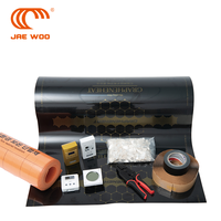 Film chauffant en graphène noir semi-imprimé, épaisseur 0,338 mm, pour système de chauffage électrique par le sol (Ondul), certifié CE RoHS, fourni directement par l'usine