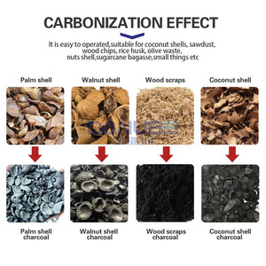 Four de carbonisation de charbon de bois à recyclage de gaz, machine de pyrolyse de biochar pour le travail du bois - Product Image 3
