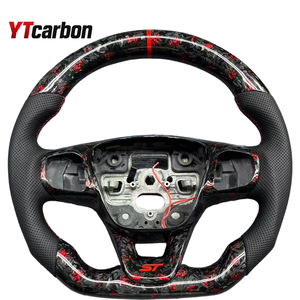 Volante Deportivo de Fibra de Carbono Personalizado YTcarbon Racing, Modificado para Focus MK4 MK8 <span class=keywords><strong>Fiesta</strong></span> <span class=keywords><strong>ST</strong></span> MK7 MK7.5 2009-2017 - Product Image 4