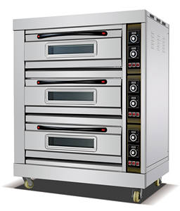 Horno Eléctrico Comercial Profesional de 3 Niveles y 6 Bandejas, 19.5KW de Alta Potencia, para Panadería, Pizza, Pan y Pastelería - Product Image 1