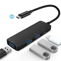 Portable Multi Port Amazon Basics 4-Port USB C Ke USB 2.0 U-ltra-mini Hub Adapter
