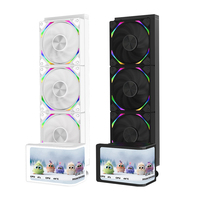 ZEROMASTER Pendingin Cair CPU Silent High Airflow 360mm AIO Water Cooler Radiator Layar LCD Melengkung untuk Casing Komputer Gaming