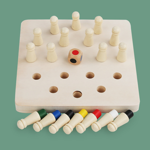 Gioco da Tavolo Educativo in Legno Montessori Creativo, Scacchi della Memoria <span class=keywords><strong>per</strong></span> <span class=keywords><strong>Bambini</strong></span> dai 5 ai 7 <span class=keywords><strong>Anni</strong></span>, Certificato CE - Product Image 6