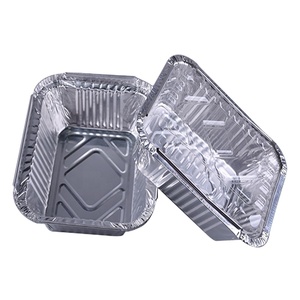 Prezzo all'ingrosso oblungo contenitore di <span class=keywords><strong>alluminio</strong></span> cibo 20ft monouso piccoli vassoi di cibo <span class=keywords><strong>in</strong></span> <span class=keywords><strong>alluminio</strong></span> vaschetta con coperchio - Product Image 3