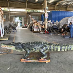 Modèle de décoration de <span class=keywords><strong>zoo</strong></span> géant personnalisé, animal animatronique, <span class=keywords><strong>crocodile</strong></span> - Product Image 4