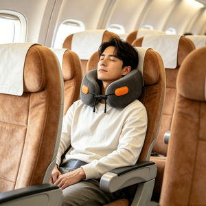 Soft Fabric Ergonomic Neck Pillow Superior <b>Craft</b> Custom Color Travel Cervical Pillow For Business Trip Relax - Product Image 1
