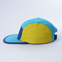 Gorra de Campamento Personalizada de 5 Paneles con Visera Plana, Gorra Deportiva de Nailon con Logo Personalizado, Gorra Ligera para Correr al Aire Libre con Visera Suave