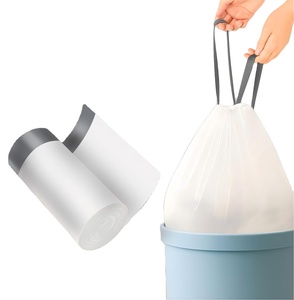 Huamaohengchun Bolsas de Basura Pequeñas con Cordón de 4 Galones, Forros para Cestas de Basura, Sin Perfume, Forros para Contenedores de Basura de Baño - Product Image 1