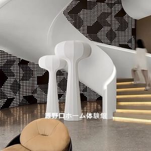 Nordic Wabi Sabi <b>Style</b> Floor Lamp Led Light Source Switch Control Single <b>Head</b> Home Living Room Bedroom Tea Room Bar Design - Product Image 5
