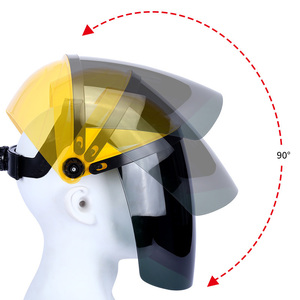 Visera de protección facial de policarbonato transparente, parte transparente protectora, podría reemplazar el <span class=keywords><strong>casco</strong></span> protector - Product Image 4