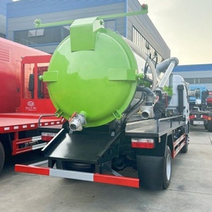 Camion d'aspiration des eaux usées Dongfeng 6 CBM, camion-citerne à vide pour eaux usées et matières fécales, à prix bas - Product Image 5