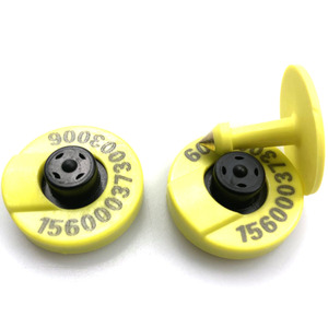 A lungo raggio UHF 860MHz-960MHz RFID marchio auricolare del bestiame con frequenza 134.2kHz per il numero di identificazione del singolo animale - Product Image 4