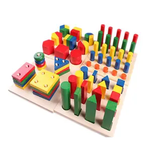 Material educacional 14 em 1 caixa, crianças pré-escolar, montessori, brinquedos de madeira