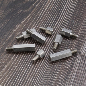 Entretoise hexagonale en acier inoxydable zingué M2.5/M3.5 30mm, filetage standard, finition brute pour connexion d'isolation de meuble - Product Image 6