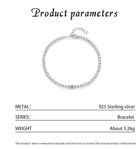 2026 Ins Minimal <b>Solid</b> S925 Sterling <b>Silver</b> Thin Chain Small Pearl <b>Bracelet</b> For Women Luxury Adjustable Daily Wrist Jewelry - Product Image 5
