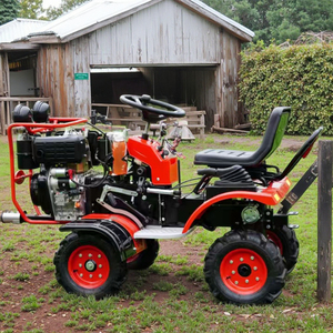 Werksverkauf 4WD Garten- und Landwirtschafts-Mini-Bodenfräse 15 PS, Rotationsfräse 12 PS 10 PS Traktor mit Vollgummireifen, Mulcher, Anhänger, Pflug - Product Image 4