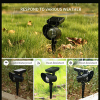 Lampes solaires d'extérieur étanches Rts, blanc froid et blanc chaud, IP65, éclairage paysager, pelouse, projecteur LED, lumière de jardin solaire réglable