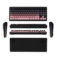 Hot Swappable 87-Keys RGB South-Facing Backlight PBT Keycaps 2.4Ghz Wireless Mechanical Keyboard N-Key Rollover Gasket Gaming