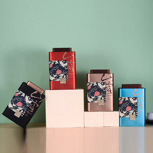 Caja de lata Rectangular de tamaño personalizado para embalaje de Chocolate, tapa con bisagras, sardina lisa de menta, peces, cinta loca, jabón de Metal - Product Image 6