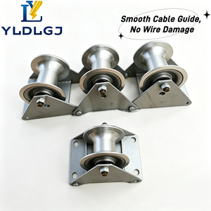 Rodillo de Cable Articulado Profesional YILI de Triple Esquina, Guía de Tres Ruedas de Aluminio <span class=keywords><strong>para</strong></span> Construcción Subterránea de Telecomunicaciones y Energía - Product Image 2