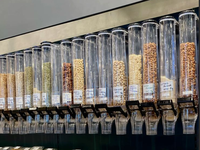 Distributeur de nourriture en vrac Ecobox Seeds Grain, distributeur de bonbons, bac à gravité, noix, noix de cajou, pistaches, distributeur de nourriture en plastique pour magasin