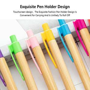 Bolígrafos de Bambú al por Mayor, Bolígrafos de Bambú y Madera para Regalos Publicitarios, Impresión de Logotipo Personalizable, Bolígrafos de Bambú Multicolor - Product Image 6
