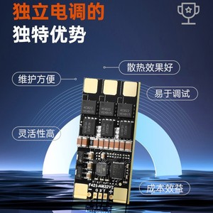 60A Single Unit Esc ขนาดเล็ก ระยะไกล 2-8S พร้อมส่งข้อมูลกลับ สำหรับโดรน FPV ขนาด 13 นิ้ว เครื่องบินปีกตรึง เรือ และรถยนต์ - Product Image 3
